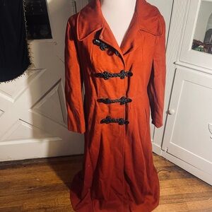 VTG Gothic Floor Length Wool Pea Coat